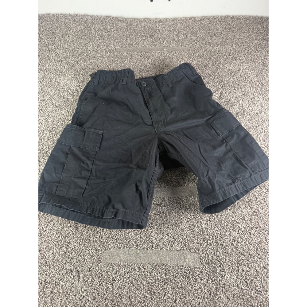 Tru-Spec Mens Tactical Cargo Shorts Black Utility Multi Pocket Outdoor Work 30
